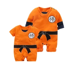 Одежда для маленьких мальчиков комбинезоны для новорожденных, хлопок, Жемчуг дракона, Сон Гоку, детские комбинезоны осеннее боди, костюм на Хэллоуин