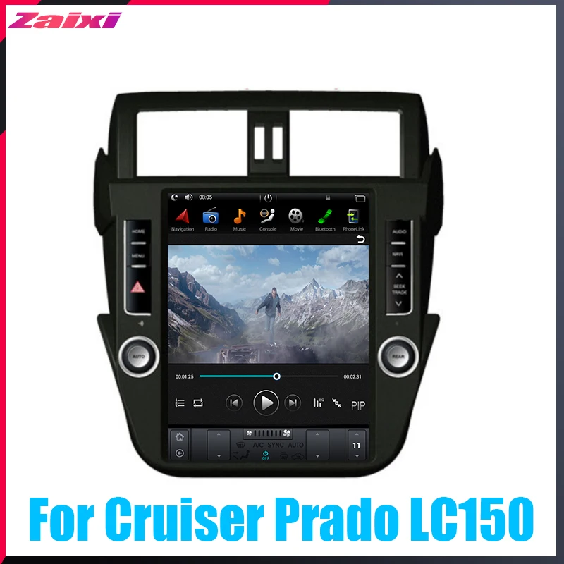 ZaiXi Android автомобильный мультимедийный GPS для Toyota Land Cruiser Prado LC150 2014 ~ 2017 радио