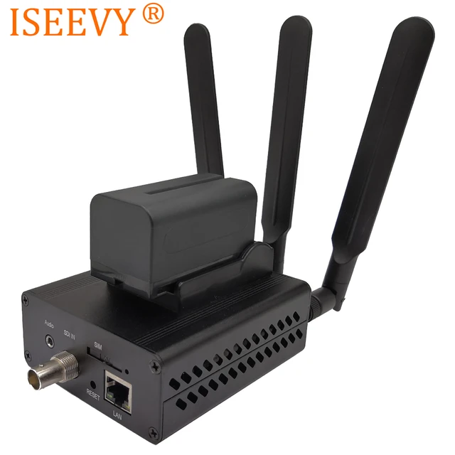 ISEEVY 4G LTE H.265 H.264 SDI Video Encoder for IPTV Live stream
