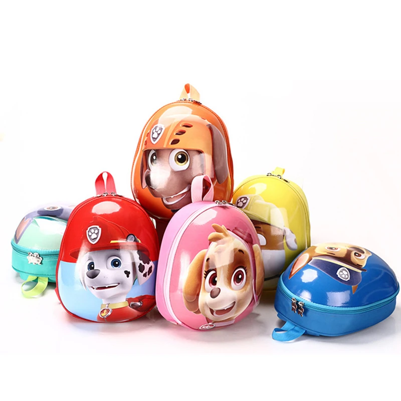 

New Paw Patrol Children Cartoon Eggshell Bag Outing Cute PVC Backpack Boy Girl Child Birthday Christmas Gift Chase Everest