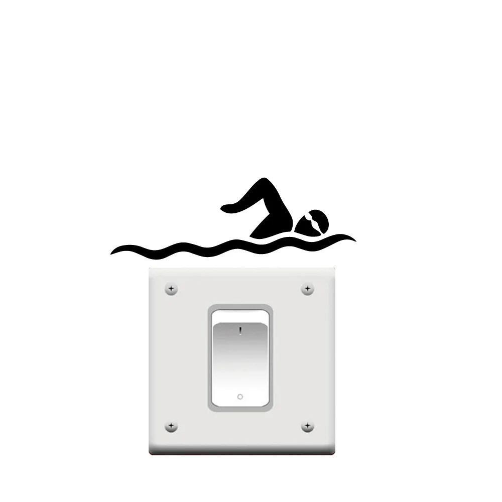 Cartoon Swimming Home Decoration Accessories For Baby's Rooms Wall Art Decal | Дом и сад