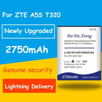 

Free shipping 2750mAh Li3818T43P3H665344 Battery for ZTE TWM AMAZING A5S Blade GF3 T320 Replacement batteria