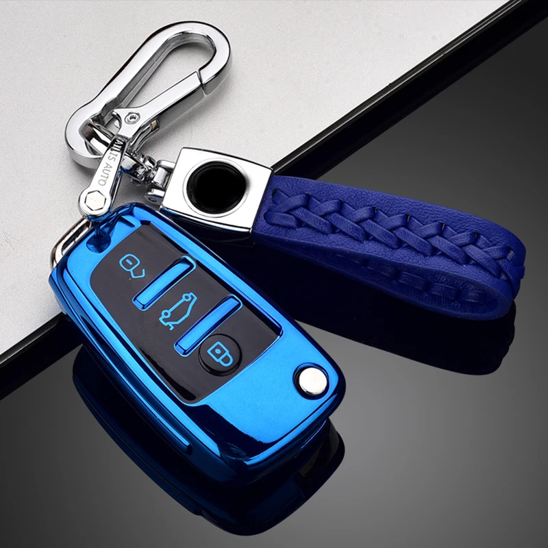 New Soft TPU Auto Chiave A Distanza Della Copertura Della Cassa di Protezione Borsette Per Audi C6 R8 A1 A3 Q3 A4 A5 Q5 A6 S6 A7 B6 B7 B8 8P 8V 8L TT RS Sline - H0a1cda53adf848b193a7484be338efaba