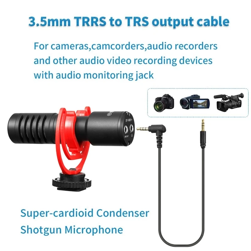 BOYA BY-MM1 + المهنية قلبي بندقية ميكروفون تسجيل ا...