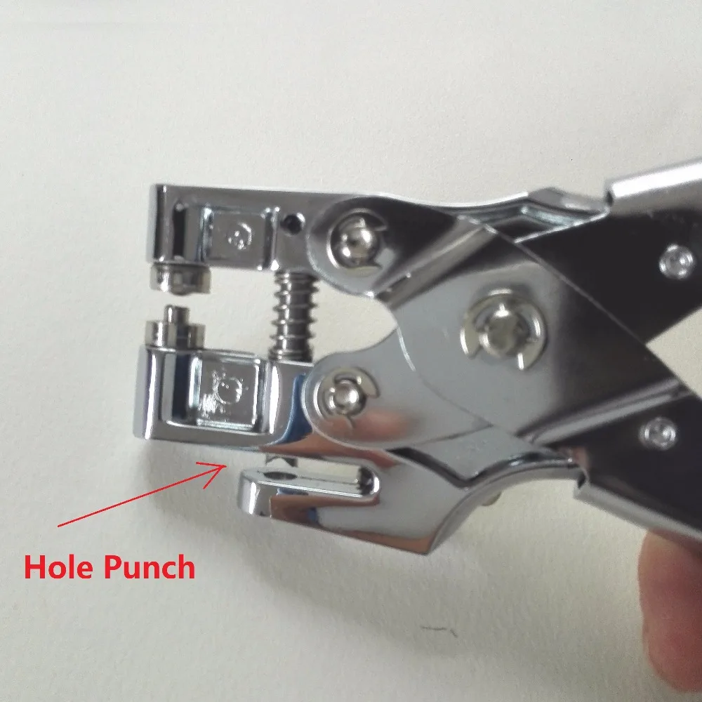 Metal Retainer Punching Machine with Eyelet Grommet Plier With Grommets 5mm Round Hole Perforadora de papel with Rings NO.9718