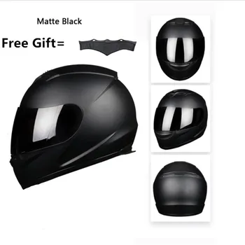 

Full Face Motorbike Helmet DOT Scooter Motorcycle Crash Helmet Mens, Ladies with removed neckerchief