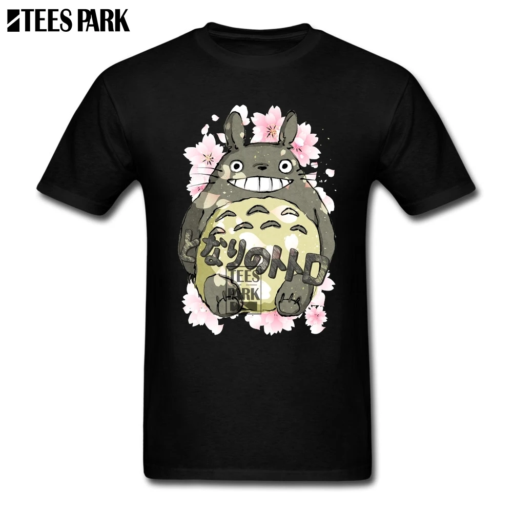 Tops Hipster Tees Anime Totoro Designer T Shirts Men O Neck Short Sleeve Lowest Price Men's Less Expensive Shirt | Мужская одежда