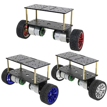 DC 12V Motore Double-deck 2-Ruote Intelligente Robot di Bilanciamento del Telaio Del Veicolo