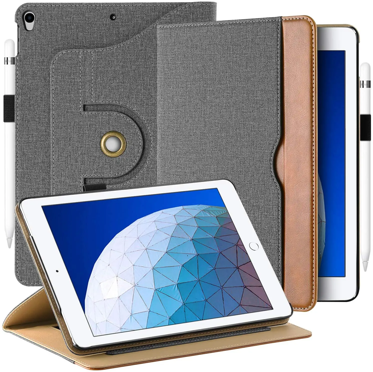Чехол с держателем для карандаша iPad AIR 3 Pro 10 5 градусов вращение на 360