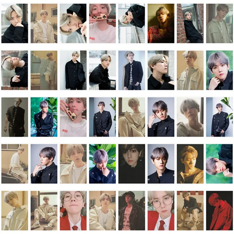 

40Pcs/Set KPOP EXO Album Self Made Paper Lomo Card Photo Card Poster HD Photocard Fans Gift Collection