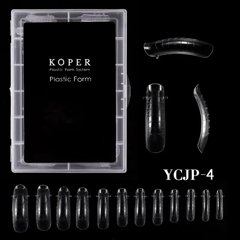 YCJP-4 120 шт накладные ногти быстро поли гель разборная форма палец наращивание ногтей для маникюра волокно дизайн ногтей УФ СТРОИТЕЛЬ полигель инструменты - Цвет: YCJP-4