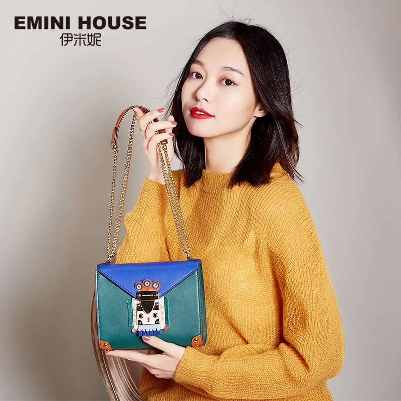 Сумка EMINI HOUSE в индийском стиле нишевая сумка через плечо для женщин из спилка