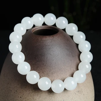 

Natural authentic and Tianyu bead bracelet white yu beaded yu pearl bracelet with certificate