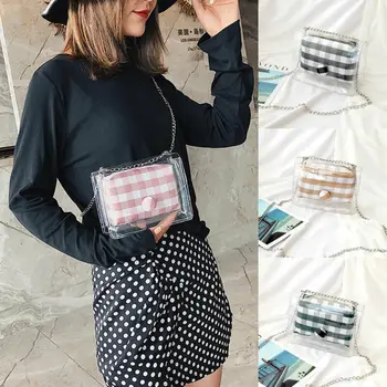 

2019 New Fashion Women's Mini Handbag PVC Composite Messenger Bag Shoulder Bag Crossbody Bag