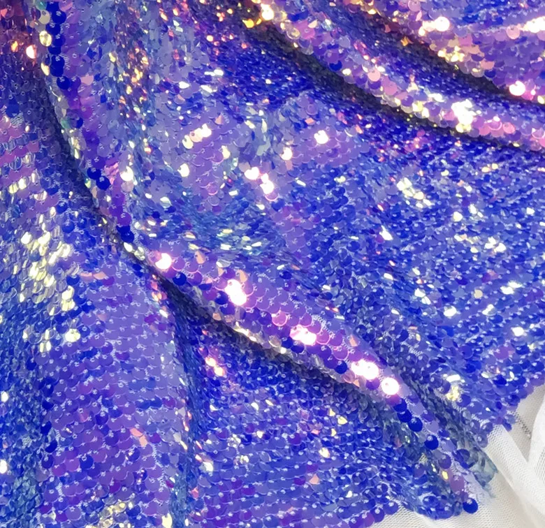 Красочные фиолетовые Блестки ткань 5 мм для платья Одежда DIY ткань костюм материал празднование фон декорации Розничная DIY шитье