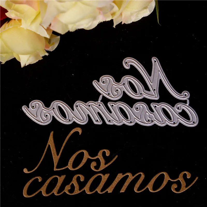 Spanish word Metal Cutting Dies for Diy Scrapbooking Die Cut New 2018