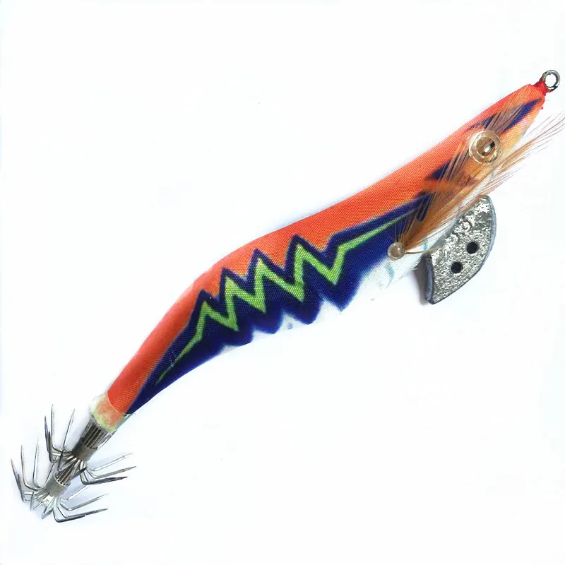 1 шт. погремушка для кальмара джиг с шариком внутри деревянная креветка приманка