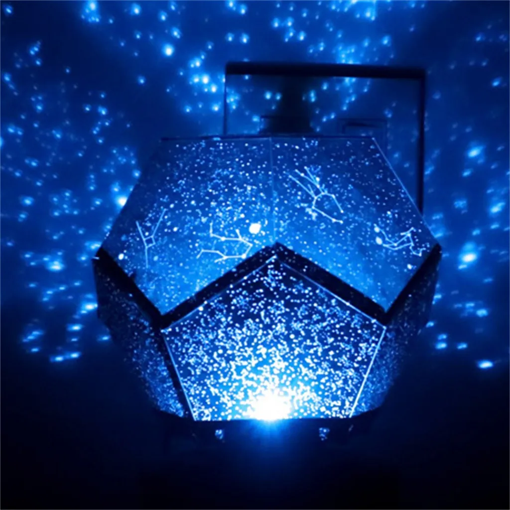 Светодиодный проекционный светильник 3 Цвета вращающийся игровой звездное небо проекционный светильник спальня звезды романтическое Звездное Дистанционное управление освещением