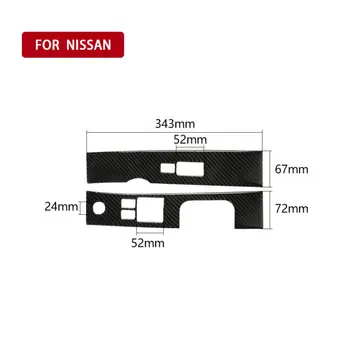

Cover Trim Decorative Cover Sticker 2 Pcs Interior Window Lift Switch Panel