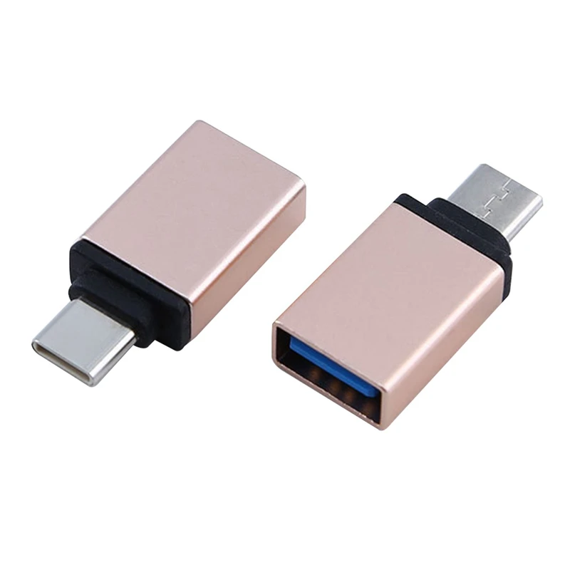 USB type c otg адаптер быстрый тип C к usb 3,0 конвертер usb-c type-c зарядка с синхронизацией данных кабель для samsung huawei Xiaomi MacBook - Цвет: RGD