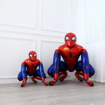 

Spiderman Hero Foil Balloon Movie Characters Kids Toys 3D Assembly Balloons Birthday Party Activities Decoration