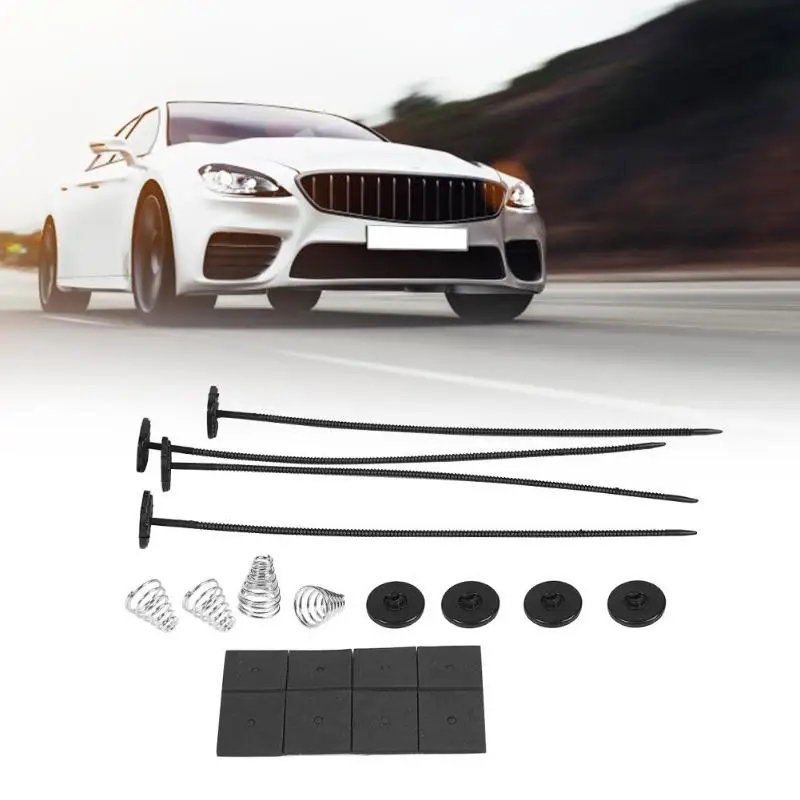 1 Set Auto Car Universal Electric Radiator Fan Ventilador Mounting Kit Plastic Ties 4 Straps 8 Cushion Pads 4 Mounting Fee
