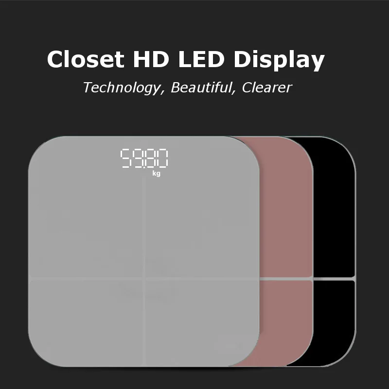 

Body Fat Scale Floor Scientific Smart Electronic Scales LED Digital Weight Bathroom Scales USB Charging Body Weight Balance