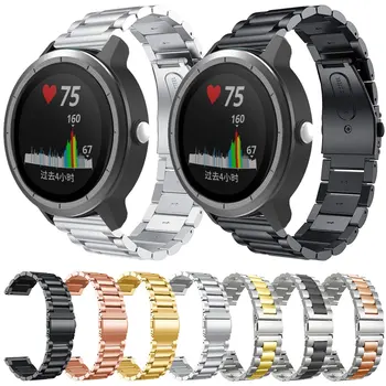 

18MM 20MM 22MM Strap For Garmin Vivoactive 3 4 4S Smart Watch Bands Stainless Steel Metal Straps For Vivoactive 3 Music Correa