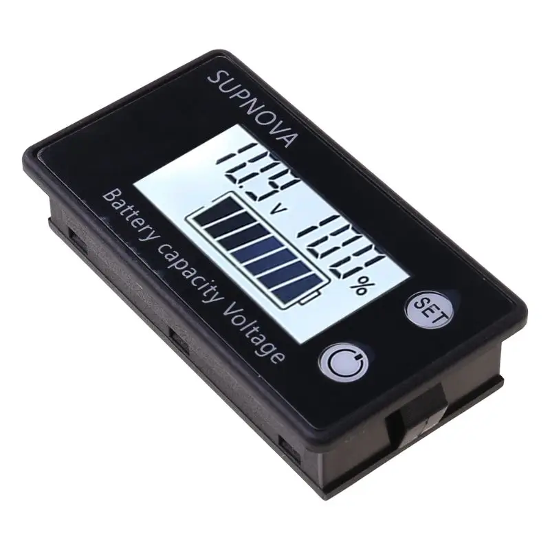 Lithium Voltmeter Voltage Gauge Car Motorcycle 12V 24V 48V 72V Battery Capacity Indicator DC 8V-100V Lead Acid | Инструменты
