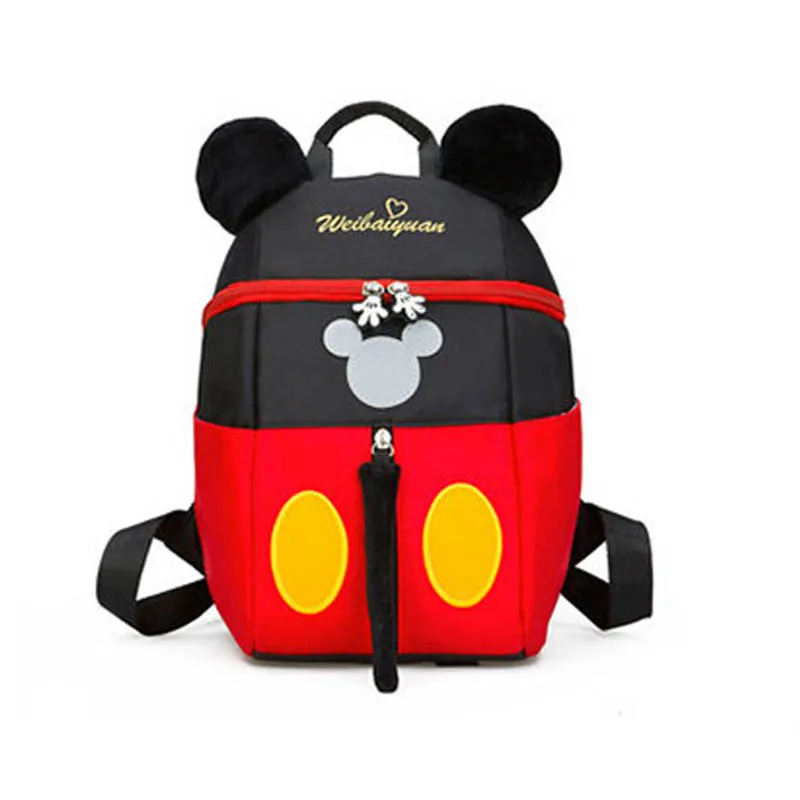 Новая детская пижама с Микки Маусом Мышь Минни Форма для девочек и мальчиков, школьный рюкзак для детей сумки для детей с персонажами из мультфильмов милые наклейки для детского сада, комнаты книжная сумка в подарок - Цвет: Mickey