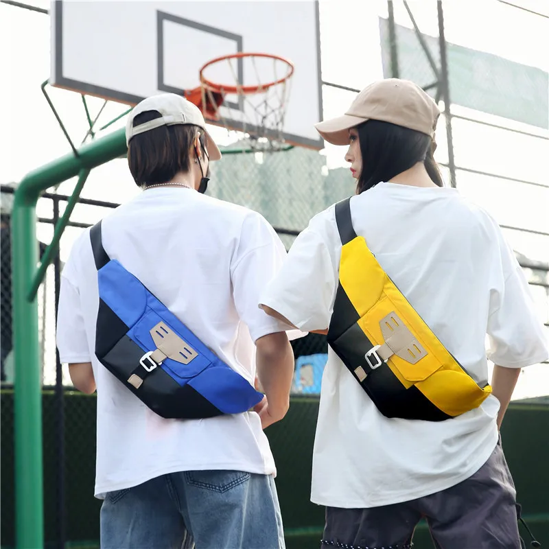 

Baigou Bag 2019 New Style Trend Sports Mountain Climbing Nylon Men Chest Pack Versatile Oblique WOMEN'S Bag