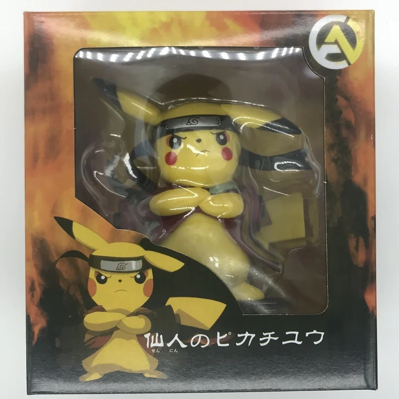 Pikachu COS Uzumaki Naruto аниме Рисунок Figma TAKARA TOMY Покемон модель орнамент детские игрушки для детей Забавный подарок