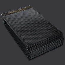 Новинка-пузырьковый буфер защита от падения сумка коэкструзионная пленка пузырчатая сумка Экспресс упаковочный конверт мешок из пеноматериала черный 60 шт 15x20 см+ 4 см