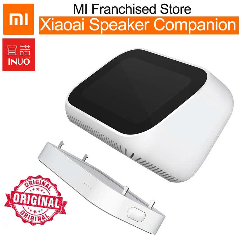 Xiaomi xiaoai портативный динамик с сенсорным экраном Bluetooth-колонка цифровым дисплеем