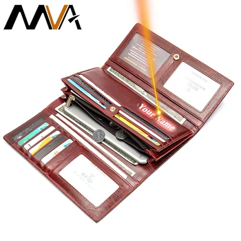 

Genuine Leather Woman Wallets Long Clutch Female Purse Design Phone Bag For Female Women Purse Wallet Card Holder Fashion 8303