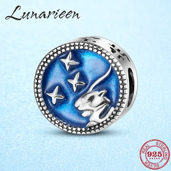 

925 Sterling Silver Capricorn 12 Constellation Charms Beads Fit Original Pandora Bracelet Charm Jewelry Making