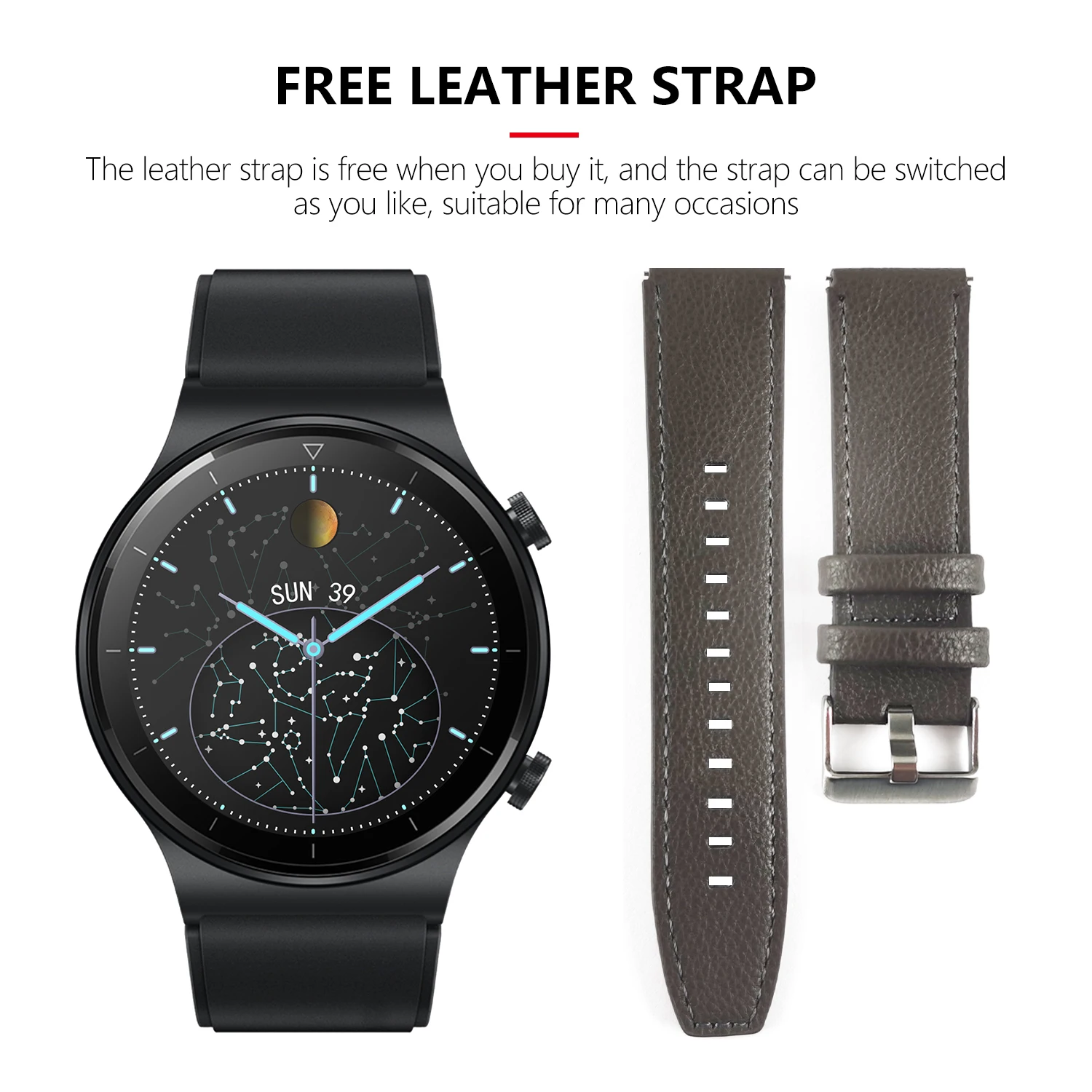2022 Smart Watch Men IP68 Waterproof GT2 Pro Smart Sport Watch Hommes for Huawei Bluetooth Call Smartwatch for IOS Android Men