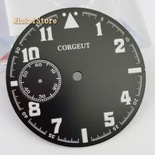 Corgeut аксессуары для часов 38,9 мм черный светящийся циферблат марки Калибр ETA 6497 Морская Чайка st36 механизм