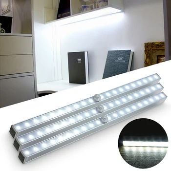 

Portable 20LED Battery Powered Wireless PIR Motion Sensor Night Light Closet Cabinet LED Stairs Light / Step Light / Bar Light