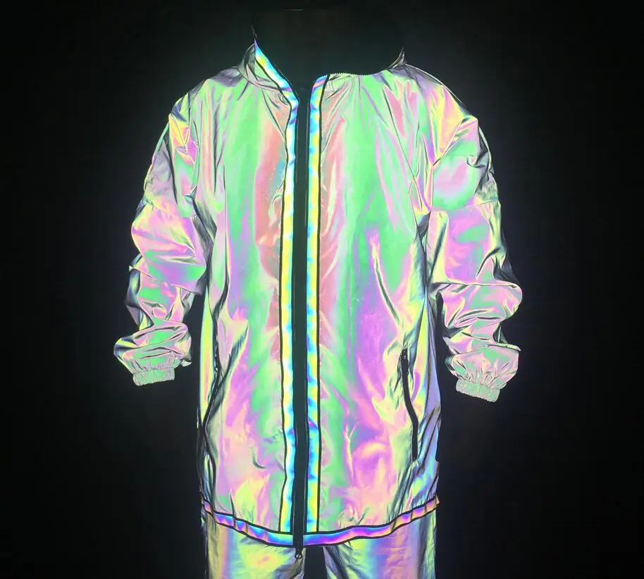 hip hop dança fluorescente jaquetas e casacos