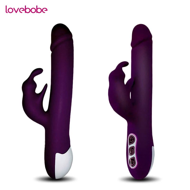 Lovebobe rabbit vibrator 360 фаллоимитатор usb волшебная палочка секс-игрушки вращения большой