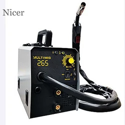 Machine à souder 3 en 1 sans gaz, onduleur ca 220V IP21S, Kit d'équipement de soudage domestique sans air à trois usages 