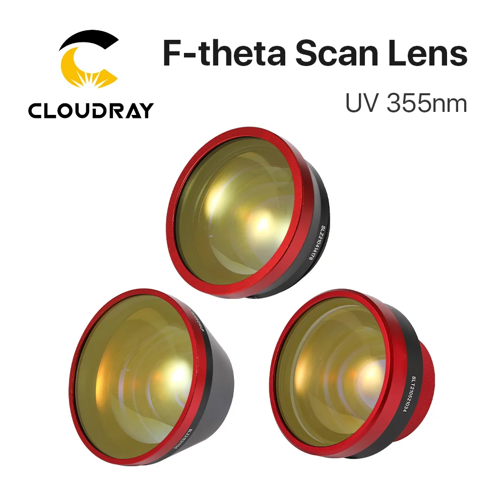 Cloudray 355nm UV F-theta объектив 175*175/250*250/300*300 мм Рабочая площадь M85 крепление резьба для