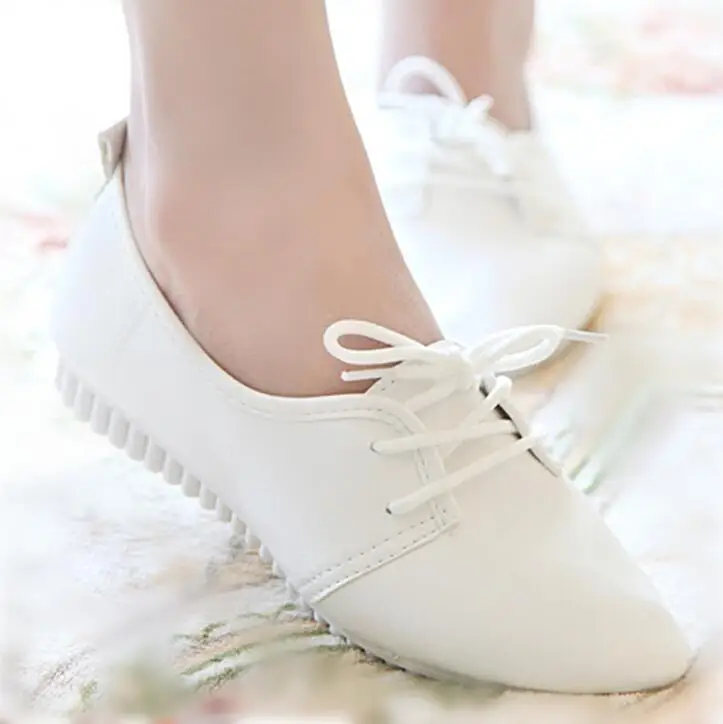 Women Shoes high quality women flats shpes slip on women flat Doudou shoes lace-up ladies shoes 887