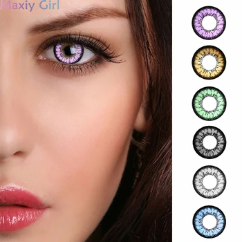 

Honey Series Colored Contact Lenses For Eyes Beauty Pupil Natural Looking Comfortble Wear Halloween Party Gift