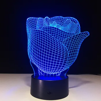 

Flower Table Lamps Usb Led 3d Led Lamp Night Light Led Light Battery Led Night Light Battery Night Light For Children