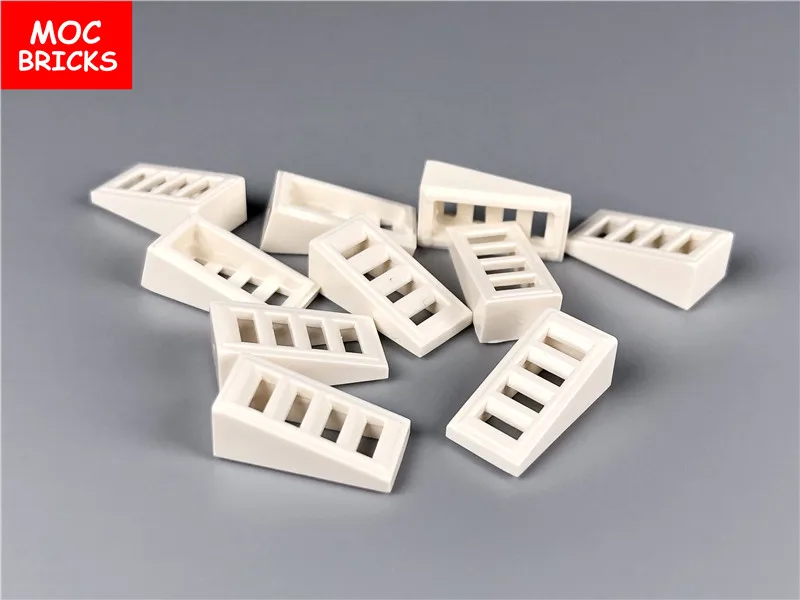10 шт./лот MOC склон 18 2x1x2/3 с 4 слотами подходит для 61409 DIY образовательные