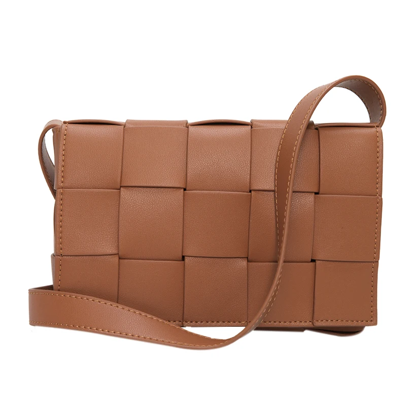 Дизайнерская тканевая сумка через плечо для девочек, винтажная Ретро Маленькая квадратная сумка на плечо, кожаные женские сумки