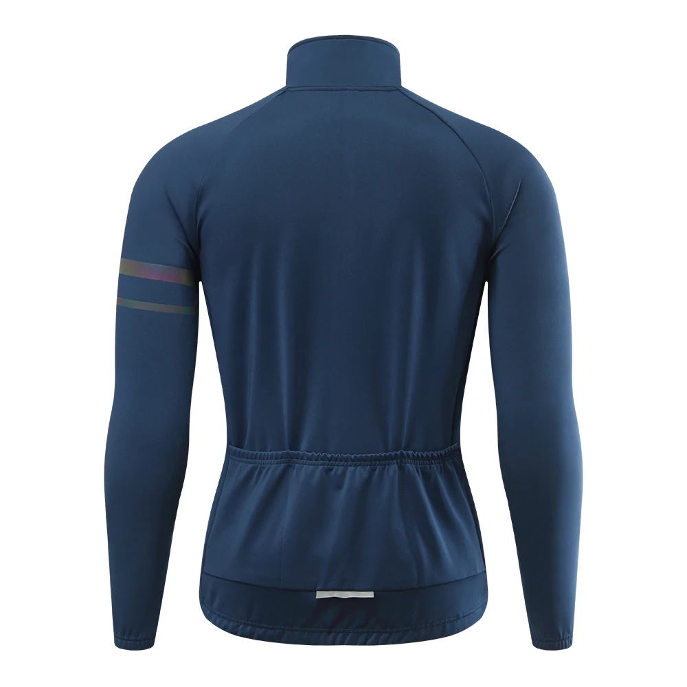 Giacca Ciclismo Uomo Santic In Pile Nera - Manica Lunga Termica Con Cerniera - Taglie Dalla XL Alla 3XL