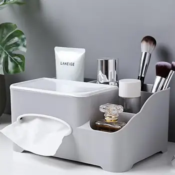

Makeup Brush Tools Storage Case Creative Multi-Functional Durable Prcatical Desktop Organizer Storage Case Tissue Box